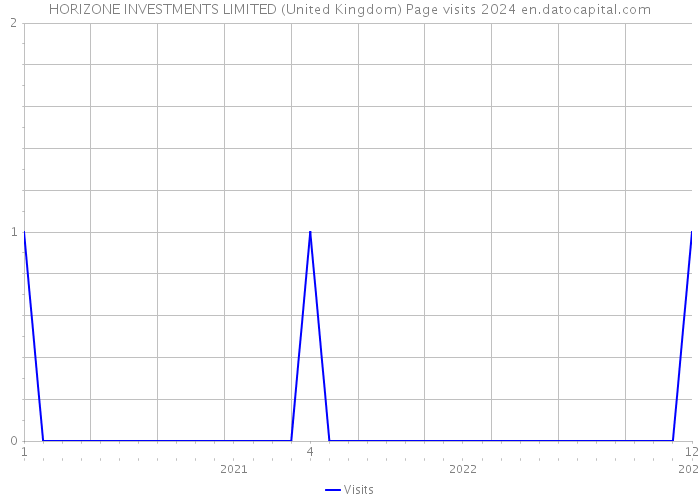 HORIZONE INVESTMENTS LIMITED (United Kingdom) Page visits 2024 