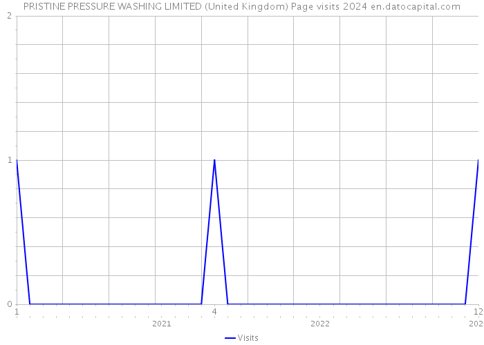 PRISTINE PRESSURE WASHING LIMITED (United Kingdom) Page visits 2024 