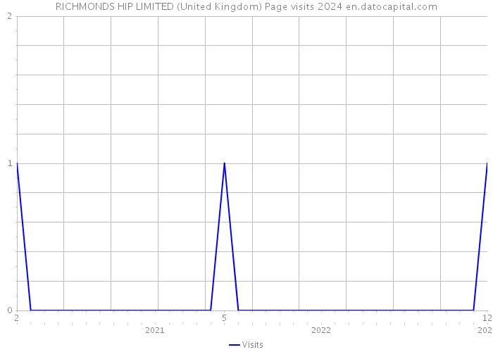 RICHMONDS HIP LIMITED (United Kingdom) Page visits 2024 