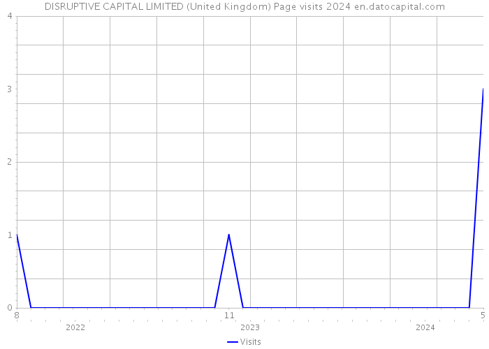 DISRUPTIVE CAPITAL LIMITED (United Kingdom) Page visits 2024 