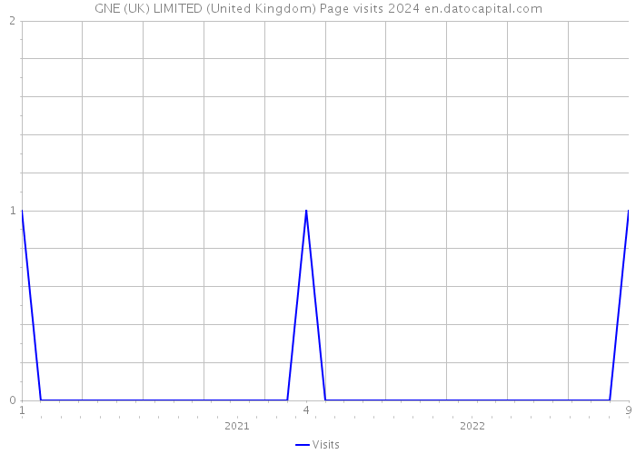 GNE (UK) LIMITED (United Kingdom) Page visits 2024 