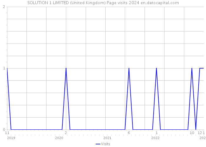 SOLUTION 1 LIMITED (United Kingdom) Page visits 2024 