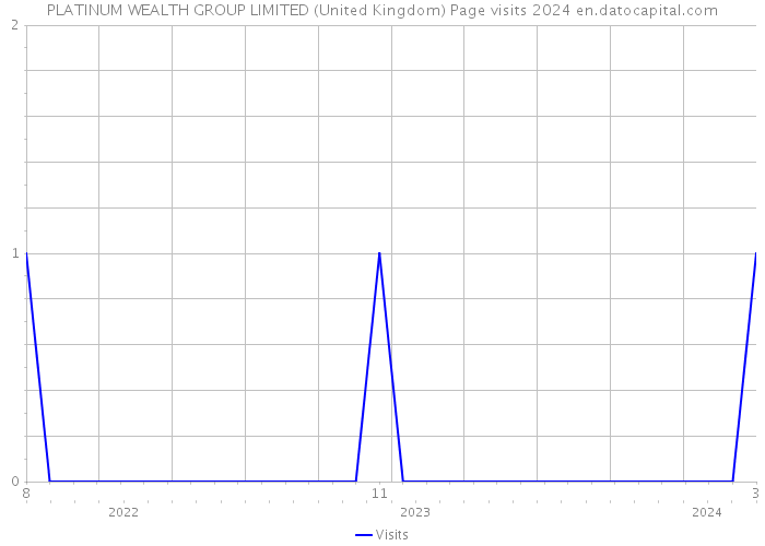 PLATINUM WEALTH GROUP LIMITED (United Kingdom) Page visits 2024 