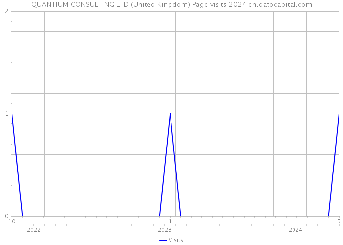 QUANTIUM CONSULTING LTD (United Kingdom) Page visits 2024 