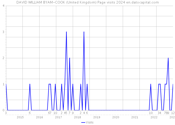 DAVID WILLIAM BYAM-COOK (United Kingdom) Page visits 2024 