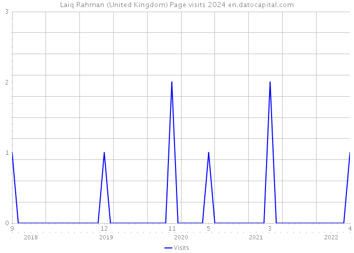 Laiq Rahman (United Kingdom) Page visits 2024 
