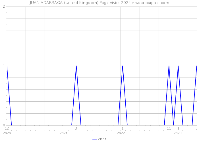 JUAN ADARRAGA (United Kingdom) Page visits 2024 