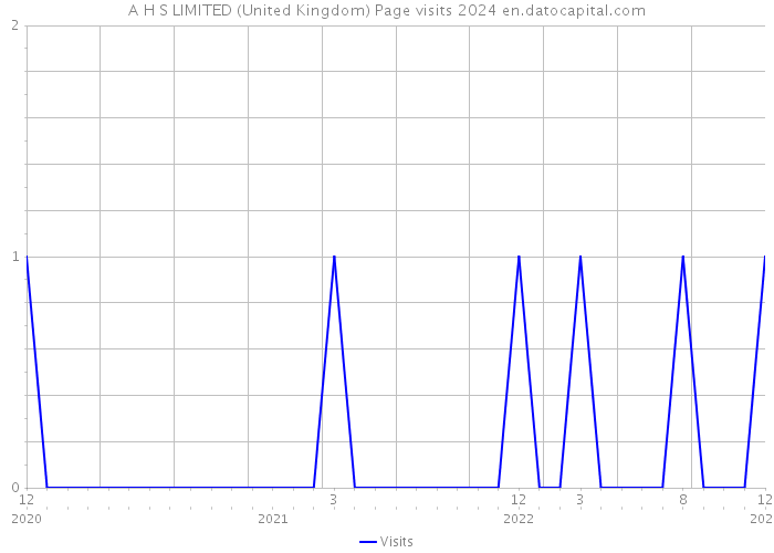 A H S LIMITED (United Kingdom) Page visits 2024 