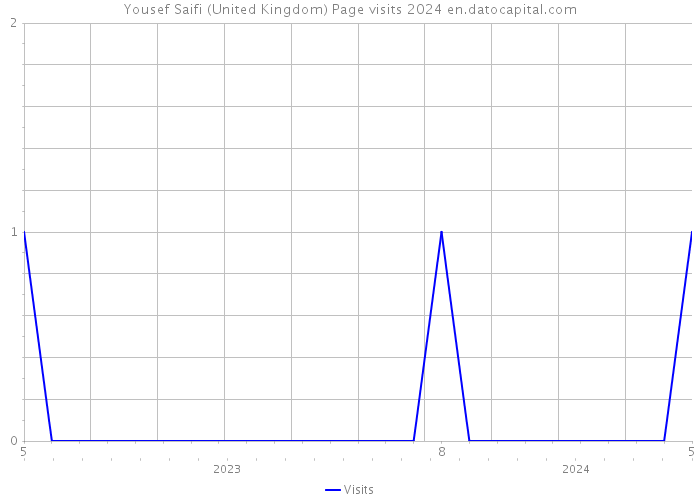 Yousef Saifi (United Kingdom) Page visits 2024 