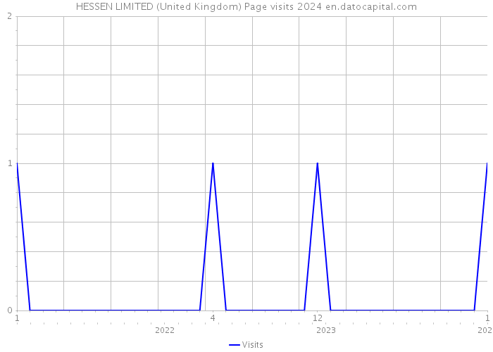 HESSEN LIMITED (United Kingdom) Page visits 2024 