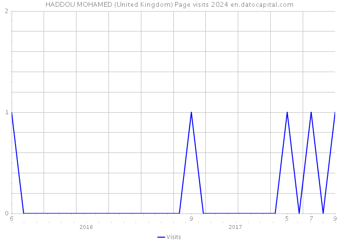 HADDOU MOHAMED (United Kingdom) Page visits 2024 