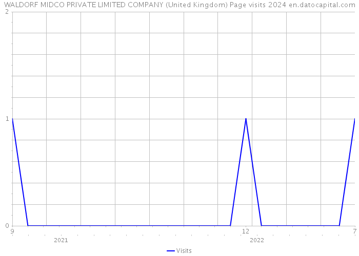 WALDORF MIDCO PRIVATE LIMITED COMPANY (United Kingdom) Page visits 2024 