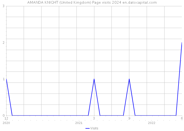 AMANDA KNIGHT (United Kingdom) Page visits 2024 
