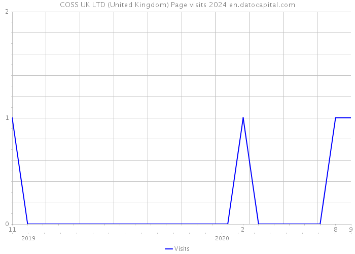 COSS UK LTD (United Kingdom) Page visits 2024 