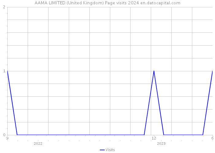 AAMA LIMITED (United Kingdom) Page visits 2024 