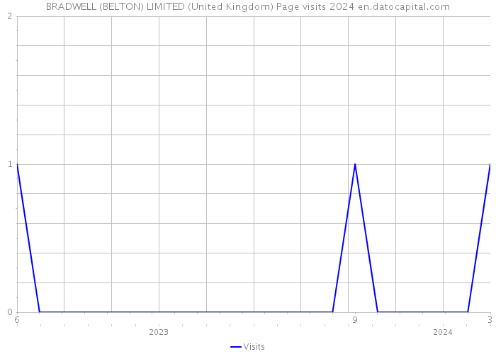 BRADWELL (BELTON) LIMITED (United Kingdom) Page visits 2024 
