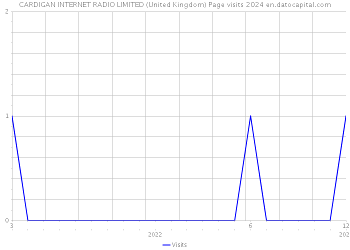 CARDIGAN INTERNET RADIO LIMITED (United Kingdom) Page visits 2024 