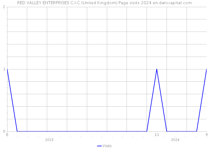 RED VALLEY ENTERPRISES C.I.C (United Kingdom) Page visits 2024 