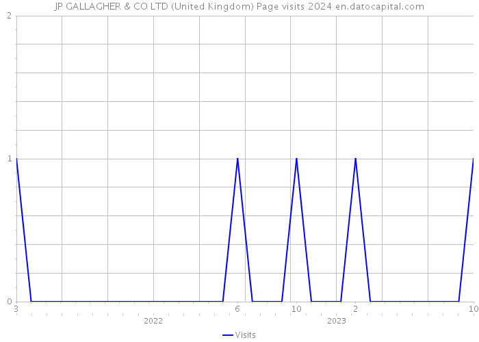 JP GALLAGHER & CO LTD (United Kingdom) Page visits 2024 