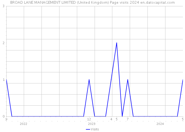 BROAD LANE MANAGEMENT LIMITED (United Kingdom) Page visits 2024 