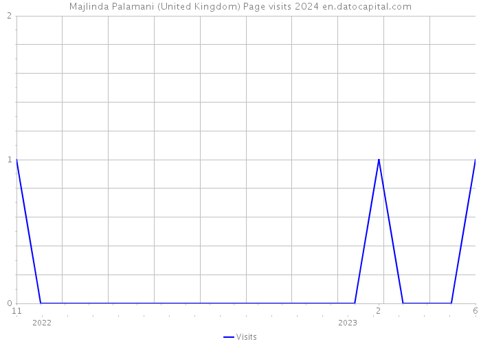 Majlinda Palamani (United Kingdom) Page visits 2024 