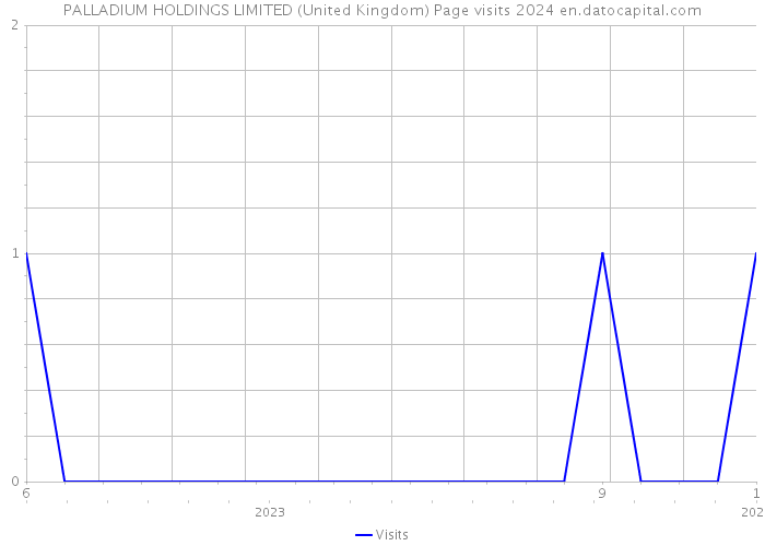 PALLADIUM HOLDINGS LIMITED (United Kingdom) Page visits 2024 