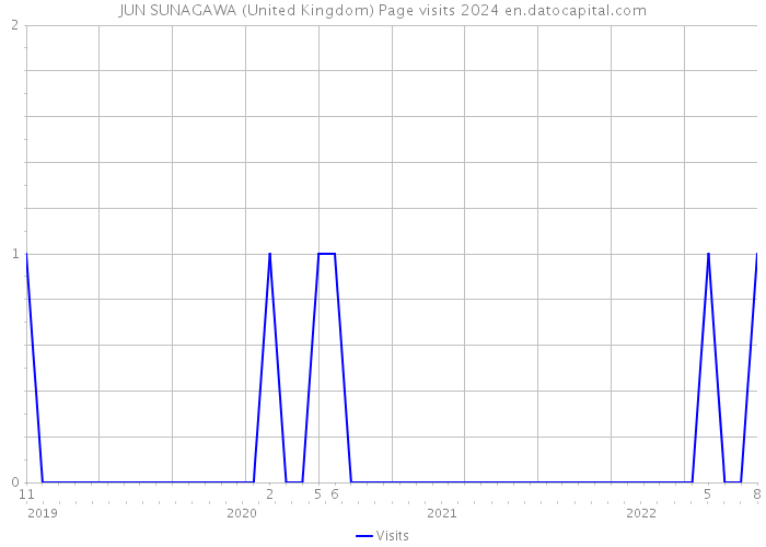 JUN SUNAGAWA (United Kingdom) Page visits 2024 