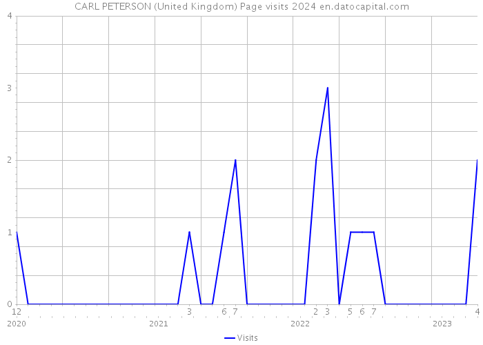 CARL PETERSON (United Kingdom) Page visits 2024 