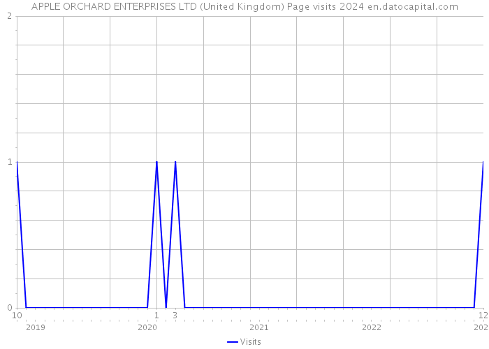 APPLE ORCHARD ENTERPRISES LTD (United Kingdom) Page visits 2024 