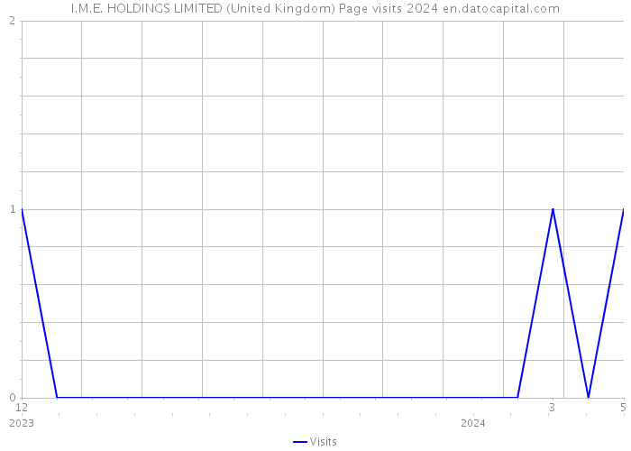 I.M.E. HOLDINGS LIMITED (United Kingdom) Page visits 2024 