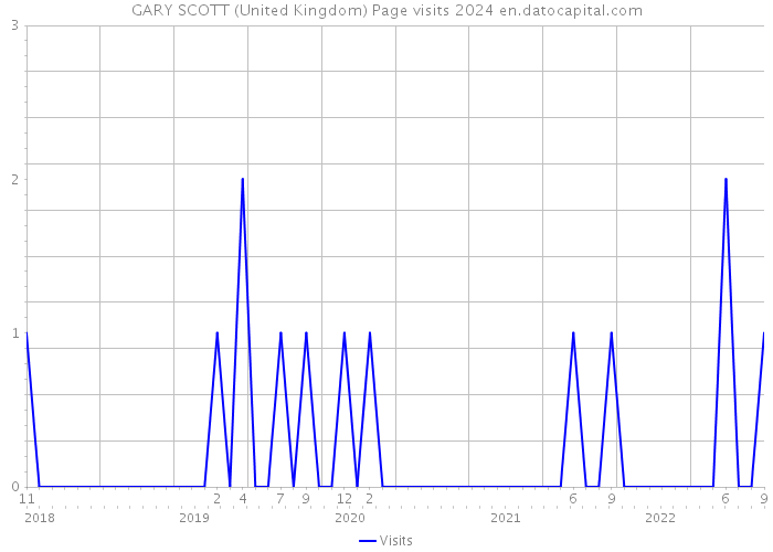 GARY SCOTT (United Kingdom) Page visits 2024 