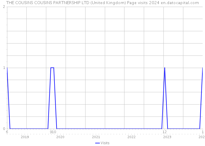 THE COUSINS COUSINS PARTNERSHIP LTD (United Kingdom) Page visits 2024 