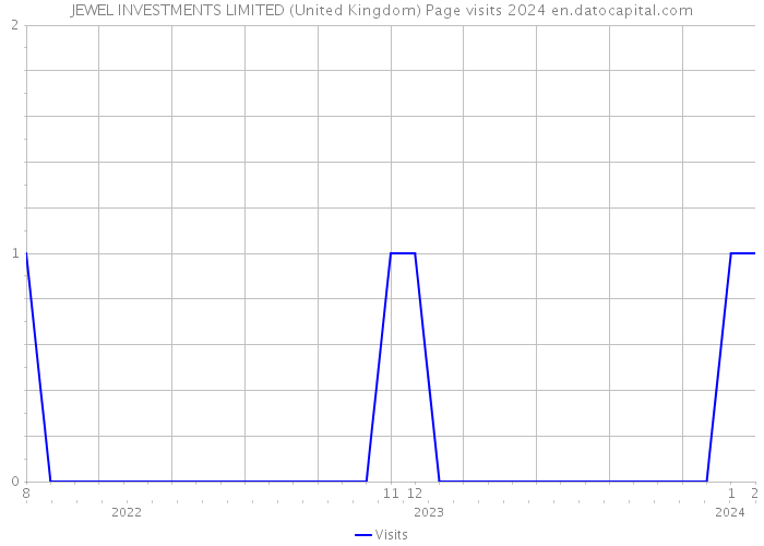 JEWEL INVESTMENTS LIMITED (United Kingdom) Page visits 2024 