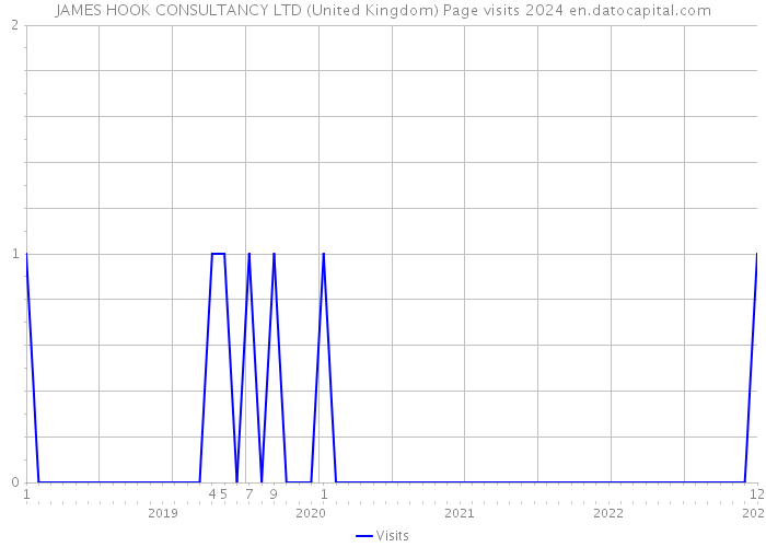 JAMES HOOK CONSULTANCY LTD (United Kingdom) Page visits 2024 