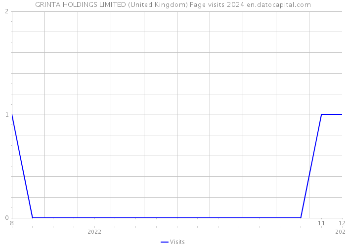 GRINTA HOLDINGS LIMITED (United Kingdom) Page visits 2024 