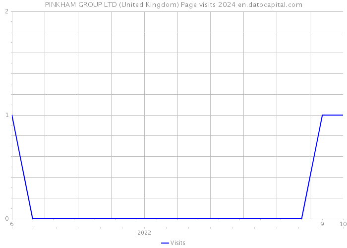 PINKHAM GROUP LTD (United Kingdom) Page visits 2024 