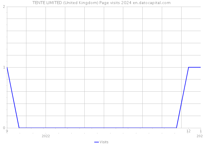 TENTE LIMITED (United Kingdom) Page visits 2024 