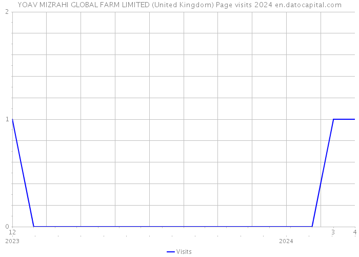YOAV MIZRAHI GLOBAL FARM LIMITED (United Kingdom) Page visits 2024 