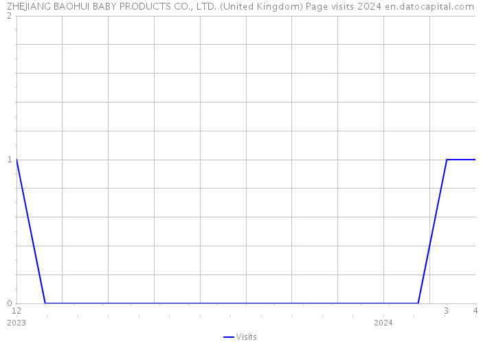 ZHEJIANG BAOHUI BABY PRODUCTS CO., LTD. (United Kingdom) Page visits 2024 
