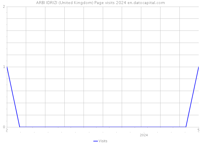 ARBI IDRIZI (United Kingdom) Page visits 2024 