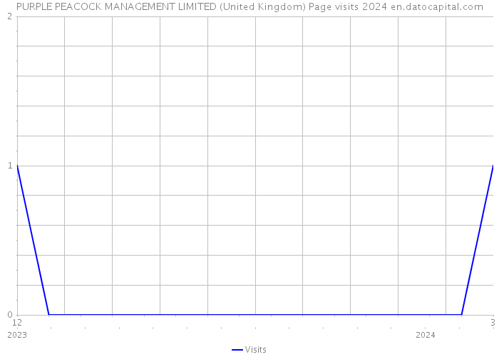 PURPLE PEACOCK MANAGEMENT LIMITED (United Kingdom) Page visits 2024 