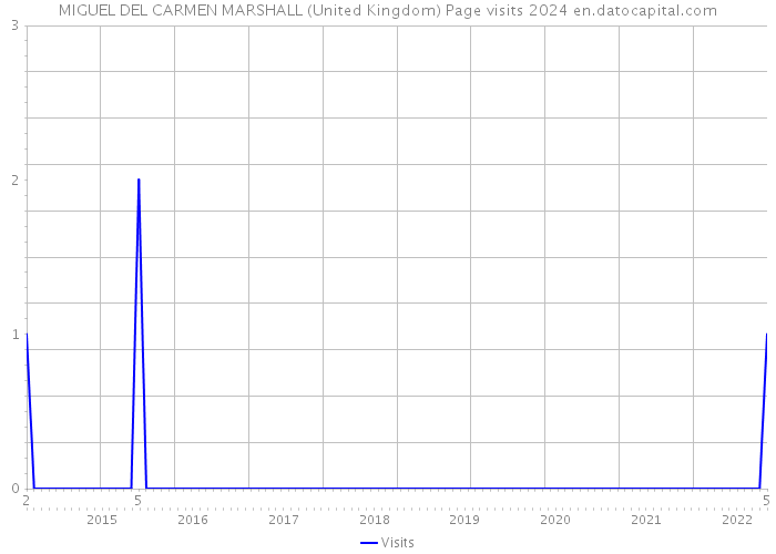 MIGUEL DEL CARMEN MARSHALL (United Kingdom) Page visits 2024 