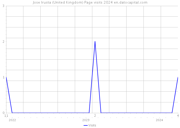Jose Irusta (United Kingdom) Page visits 2024 