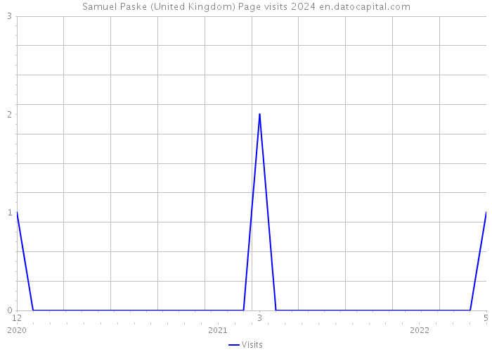 Samuel Paske (United Kingdom) Page visits 2024 