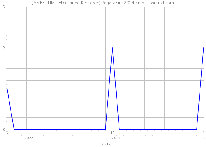 JAMEEL LIMITED (United Kingdom) Page visits 2024 