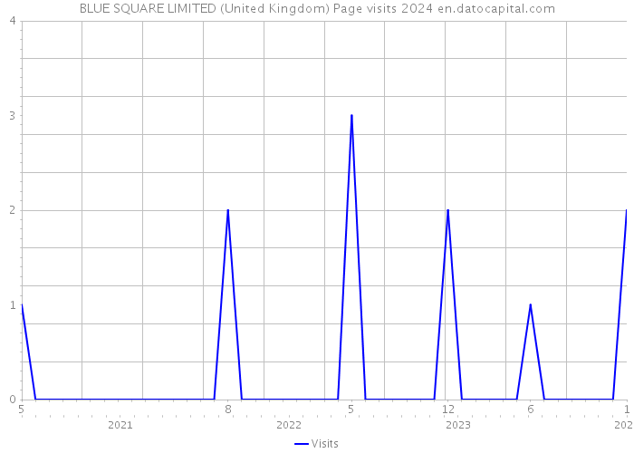 BLUE SQUARE LIMITED (United Kingdom) Page visits 2024 