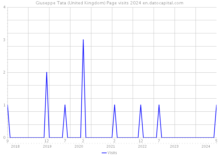 Giuseppe Tata (United Kingdom) Page visits 2024 