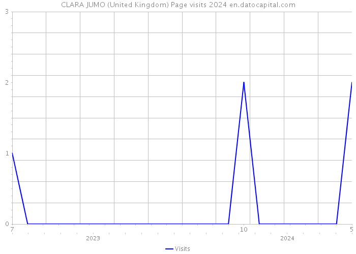 CLARA JUMO (United Kingdom) Page visits 2024 