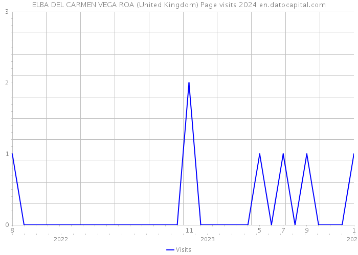 ELBA DEL CARMEN VEGA ROA (United Kingdom) Page visits 2024 