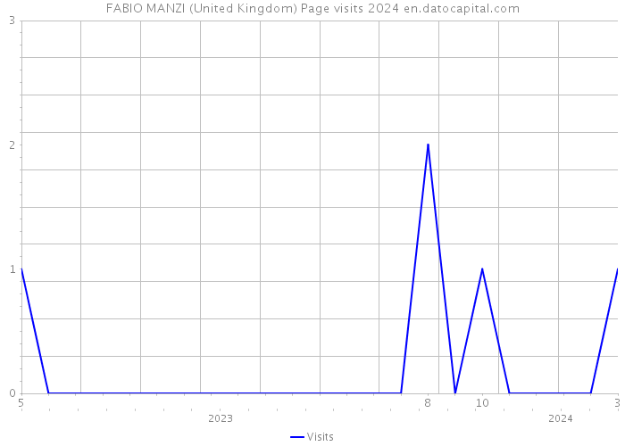 FABIO MANZI (United Kingdom) Page visits 2024 